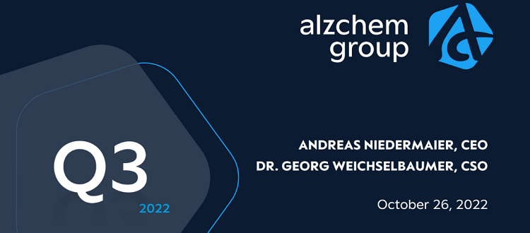 Read more about the article Alzchem – Aufzeichnung Analystencall zu Q3 2022