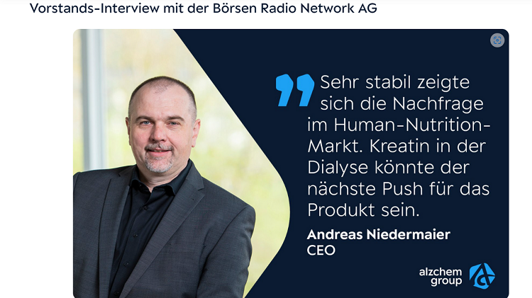 Read more about the article Alzchem – Interview mit CEO zu Q3 2022