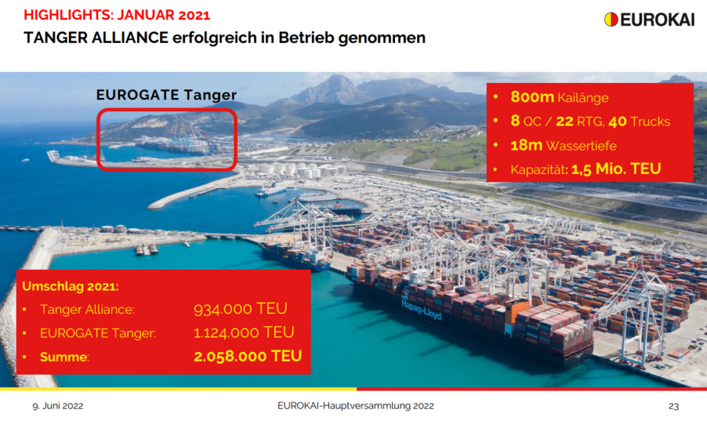 Eurokai Eröffnung Container Terminal Tanger Alliance