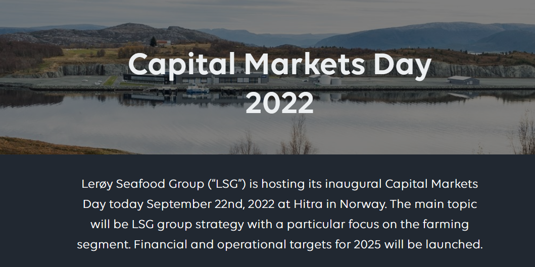 Read more about the article Leroy Seafood – Capital Market Days September 2022